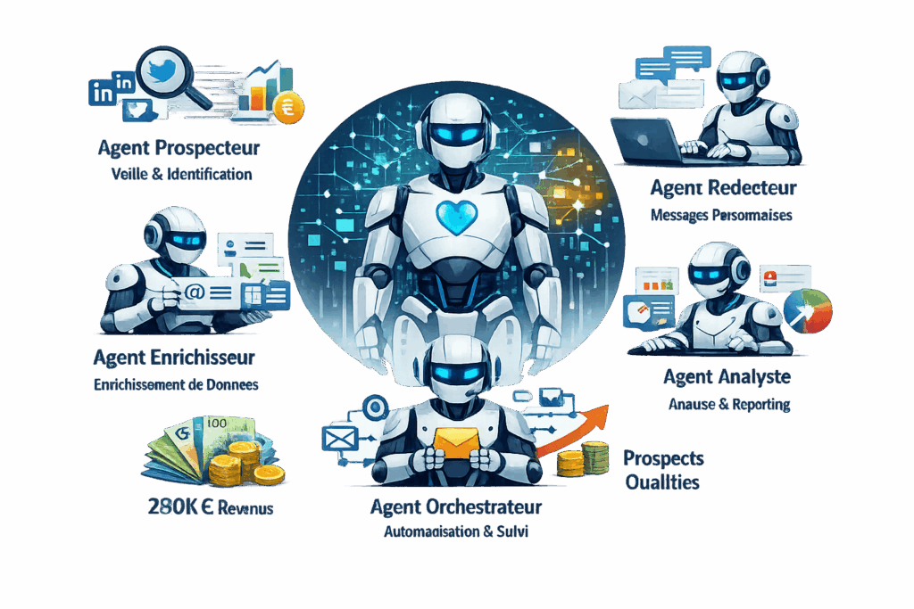 Agents IA – Infrastructure relationnelle automatisée