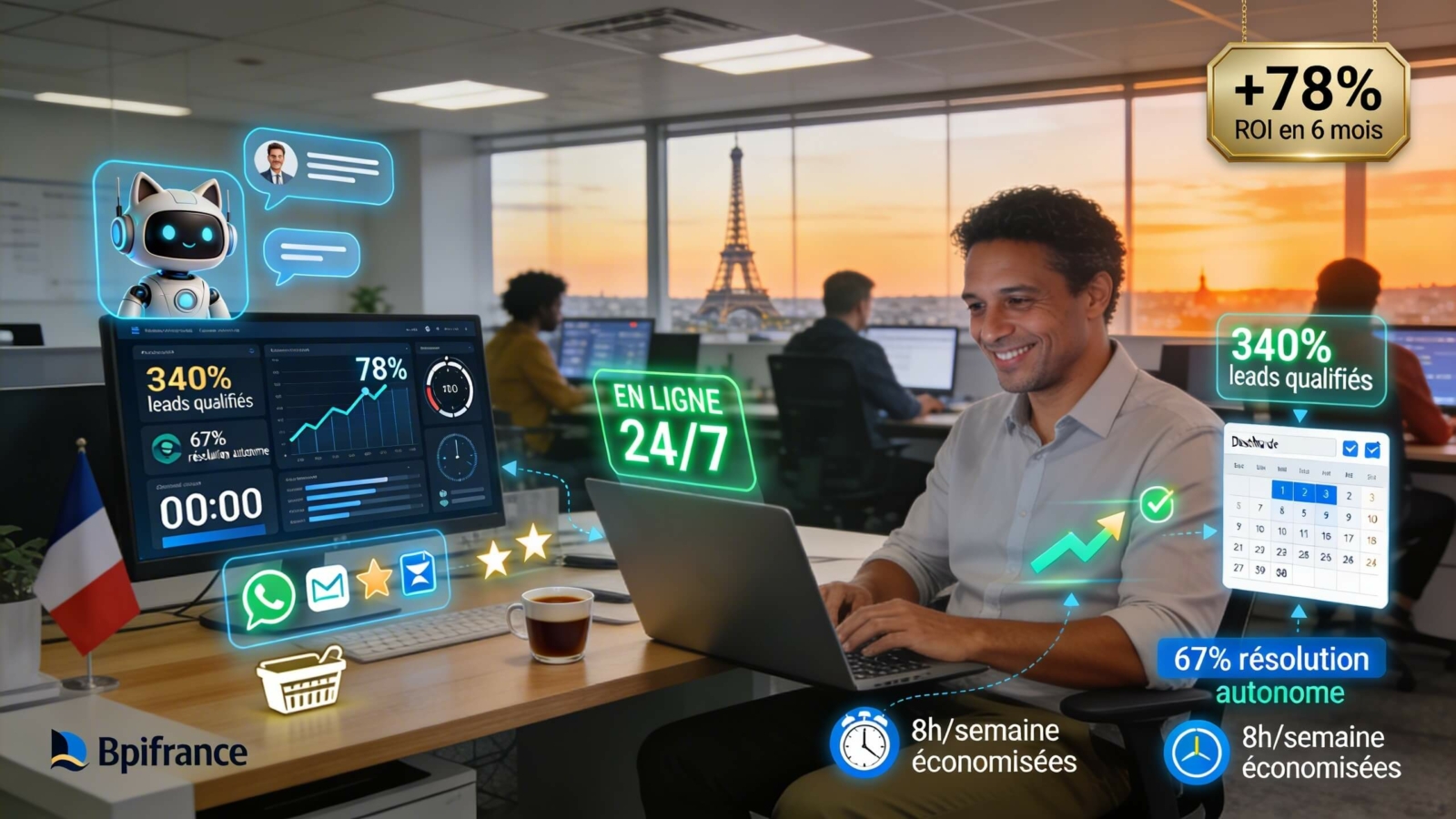 agent IA 247 pour PME gratuite